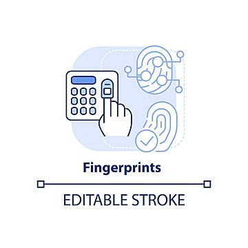 Blue Fingerprint Icon PNG Images, Vectors Free Download - Pngtree