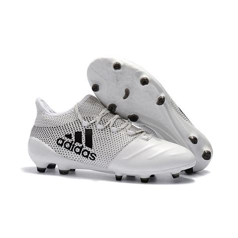 adidas ACE 17.1 Leather FG Soccer Boots White Black