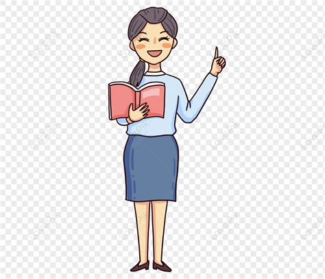 Premium Vector | Young woman teacher teaching cartoon character - Clip Art Library