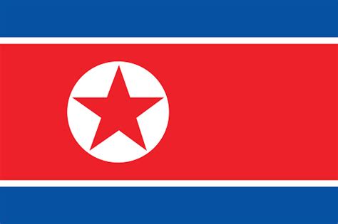 Democratic Peoples Republic Of Korea Or North Korea Flag Stock ...