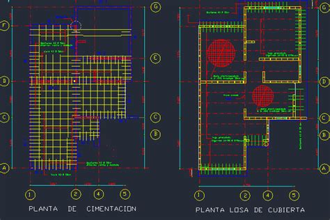 Tutorial Hacer Planos En Autocad Parte 4 15 Plano De Cimentacion ...