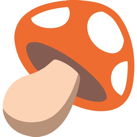 Mushroom emoji clipart. Free download transparent .PNG | Creazilla