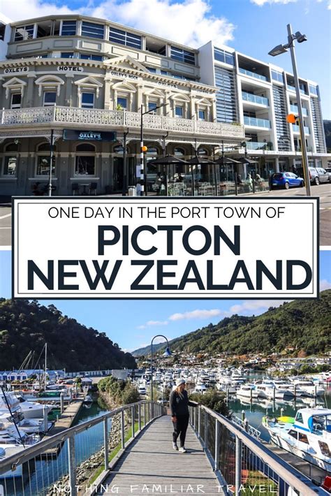 The popular port town of Picton New Zealand might look small in size ...