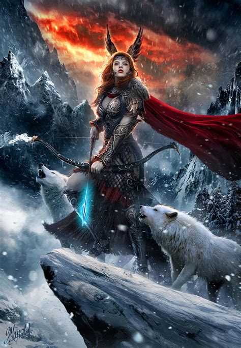 Skadi Goddess of North by DusanMarkovic on DeviantArt