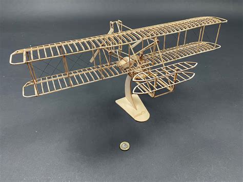 DW WRIGHT FLYER 500MM 1:18 SCALE STATIC BALSA MODEL KIT - West London Models