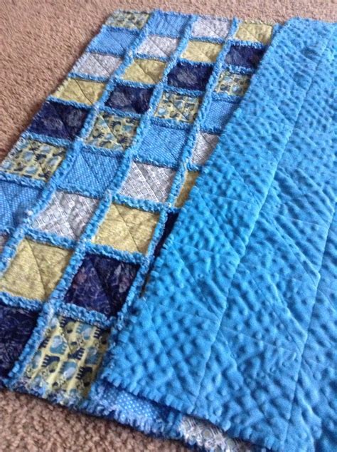 Minky Backed Rag Quilt | sewing | Pinterest