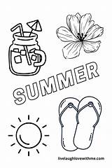 Summer Coloring Pages Free Printable  Live Laugh Love sketch template