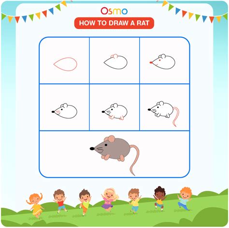 How to Draw a Rat | A Step-by-Step Tutorial for Kids