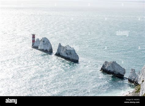 A view towards the Needles Stock Photo - Alamy