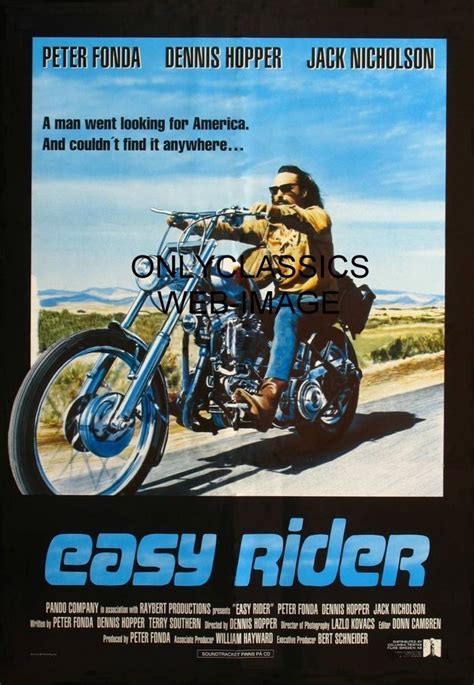 1969 EASY RIDER HARLEY DAVIDSON MOTORCYCLE CHOPPER 12X18 POSTER DENNIS ...