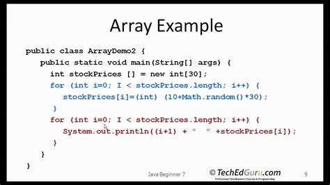 Java Beginner 7 - Arrays - YouTube