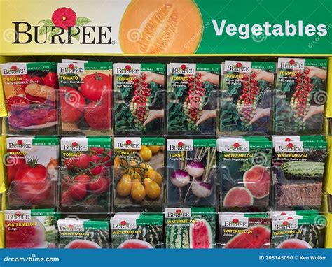 Burpee Seeds and Plants Retail Display and Trademark Logo Editorial Image - Image of gardening ...