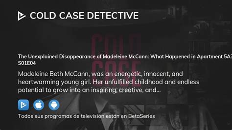 Ver Cold Case Detective temporada 1 episodio 4 en streaming | BetaSeries.com