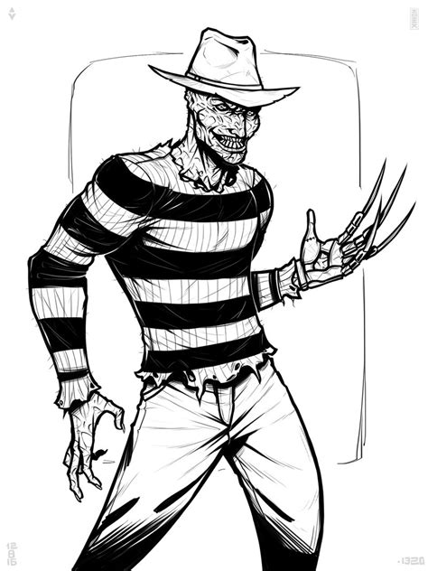 Freddy Krueger Desenho Para Colorir Freddy Krueger Desenho Para Colorir ...