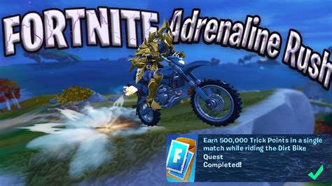 Earn 500,000 Trick Points in a single match while riding the Dirt Bike ...