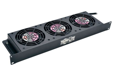 Tripp Lite SRFAN1U SmartRack 1U Fan Tray 3 120V High-Performance Fans 210 CFM 5-15P Plug