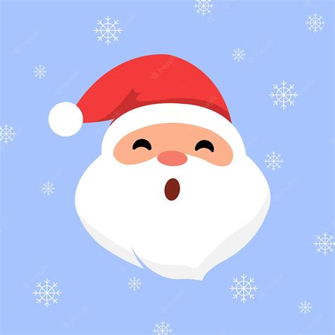 Premium Vector | Santa face illustration christmas 2023 holiday