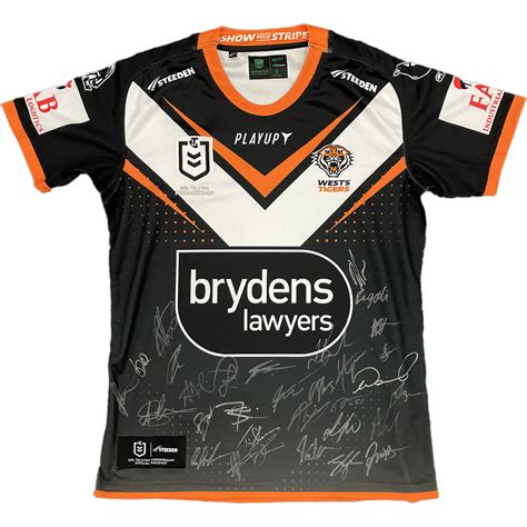 WESTS TIGERS 2023 SQUAD SIGNED JERSEY | Taylormade Memorabilia | Sports ...