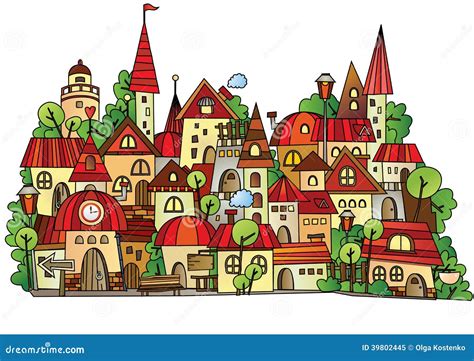 Cartoon Vector Construction Town Stock Vector - Image: 39802445