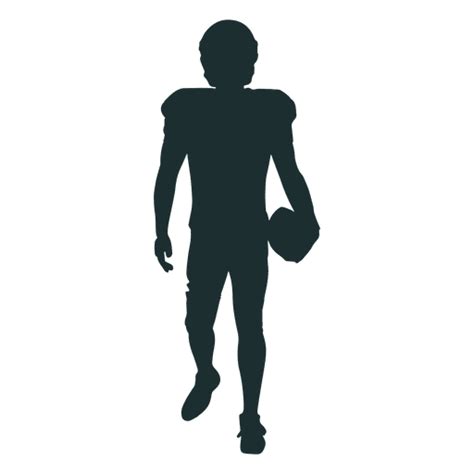 American Football Player Walking Silhouette PNG & SVG Design For T-Shirts