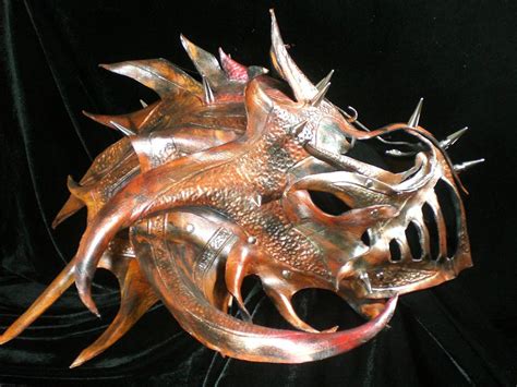 Leather Dragon Armor Mask 3 by Skinz-N-Hydez on DeviantArt