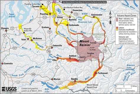 Mount Rainier Eruption Map - Copper Mountain Trail Map