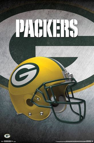 Green Bay Packers Official NFL Football Team Helmet Logo Poster - Trends International – Sports ...