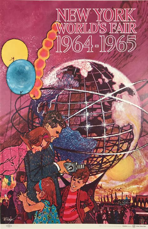 New York Worlds Fair Unisphere original poster