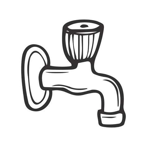 tap water doodle hand drawing vector isolated on white 32178788 Vector Art at Vecteezy