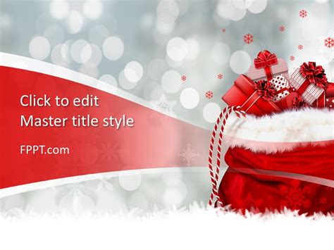 Free Christmas Gift PowerPoint Template - Free PowerPoint Templates