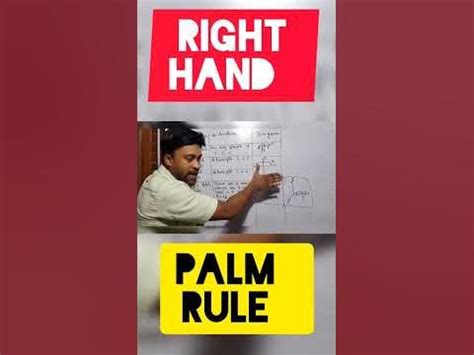 Right hand palm rule explained in 50 seconds.Full summary of "Moving ...