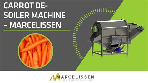 Carrot De-Soiler Machine – Marcelissen - YouTube