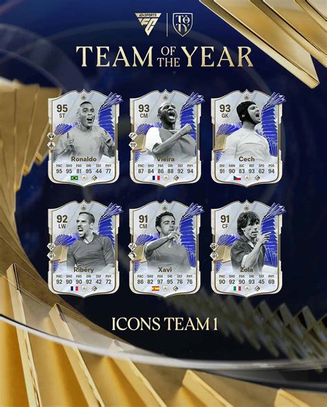 EA Sports FC 24 Team 1 TOTY Icon Lista Carte Inserite Nella Squadra Team Of The Year ...