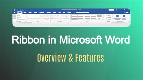 Microsoft Word Ribbon - Excellopedia