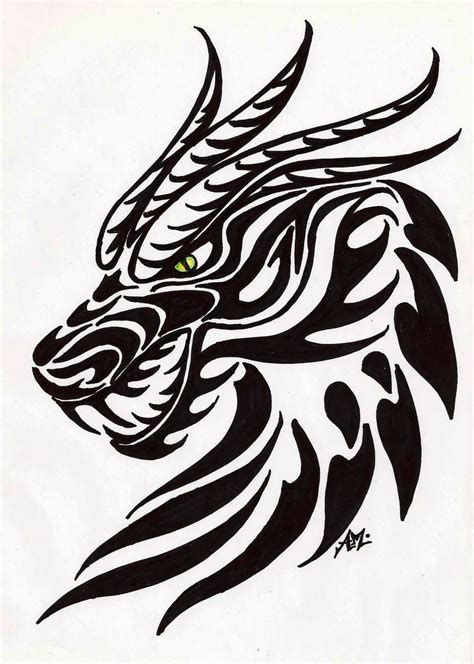 #dragontattoo #dragonart | Tribal dragon tattoos, Dragon head tattoo, Dragon tattoo designs