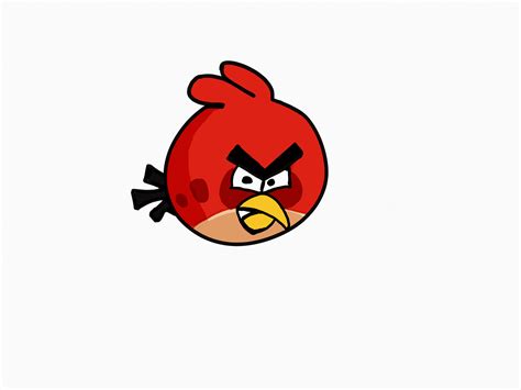 Angry bird drawing | Bird drawings, Bird sketch, Red angry bird