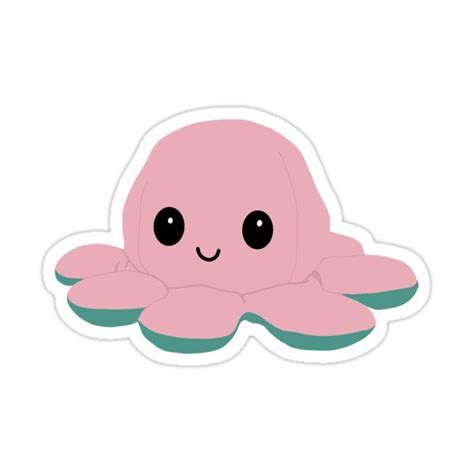 Happy Reversible Octopus Sticker by millycunliffe in 2021 | Cute cartoon wallpapers, Cute ...