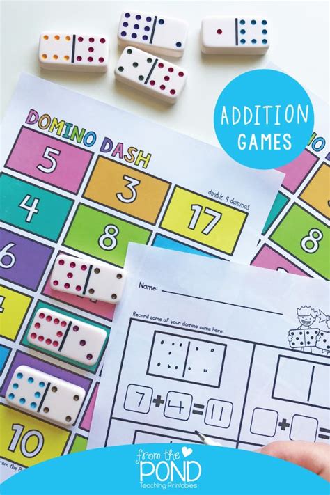 Addition Games | Addition games, Math card games, Teaching printables