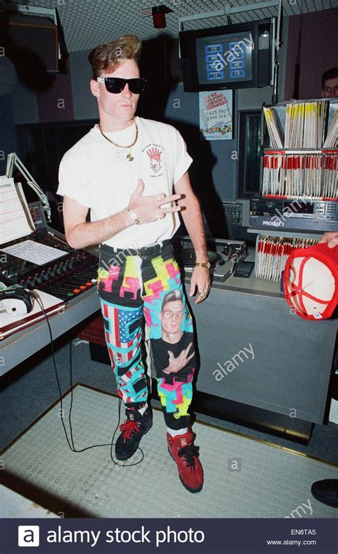 American rapper Vanilla Ice at the Capital radio studio in London. 10th ...