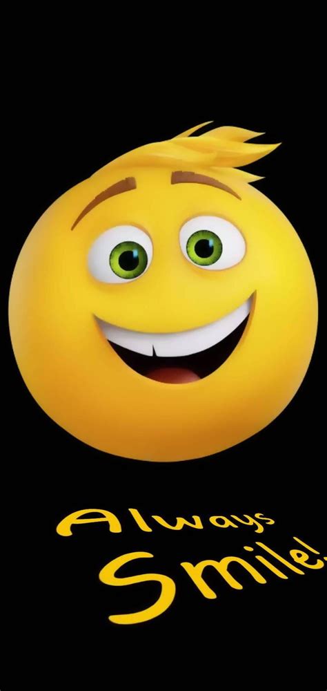 Emoji Phone Wallpaper 27 - Always Smile - 1080x2280 Wallpaper - teahub.io