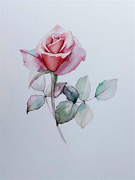 Beautiful Original Watercolor Flowers Artwork. Not a Print or - Etsy Norway