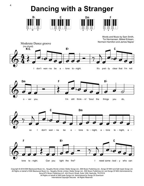 Sam Smith & Normani "Dancing With A Stranger" Sheet Music & Chords ...