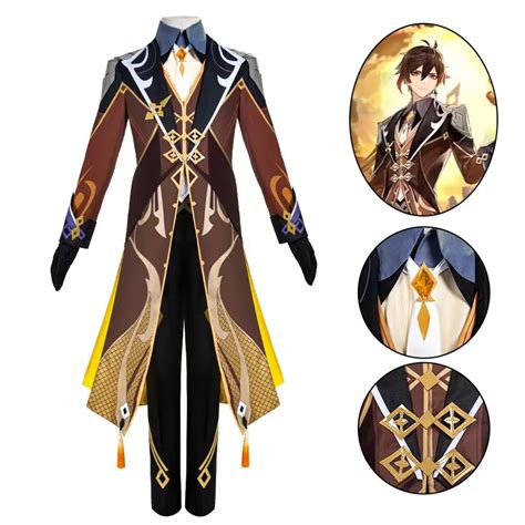 Genshin Impact Zhongli cosplay costume Zhongli full cosplay costume and ...