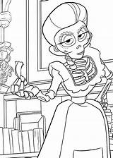 Imelda Rivera From Coco Coloring Page  Free Printable Pages sketch template