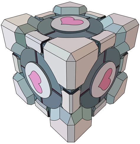 Companion Cube Vector by CoffeeDaze on DeviantArt