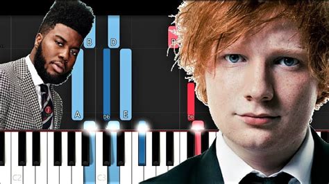 Ed Sheeran ft Khalid - Beautiful People (Piano Tutorial) - YouTube