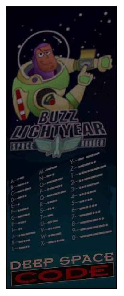 Toy Story Buzz Lightyear Deep Space Code Poster | Inside Toy Stories ...