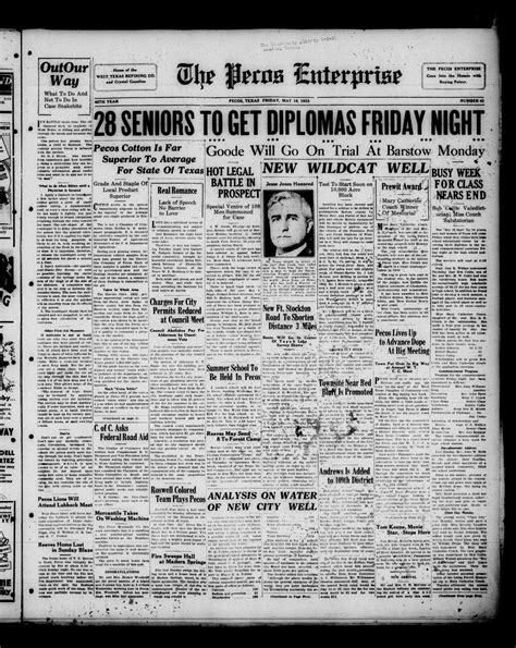 The Pecos Enterprise (Pecos, Tex.), Vol. 48, No. 41, Ed. 1 Friday, May 19, 1933 - The Portal to ...