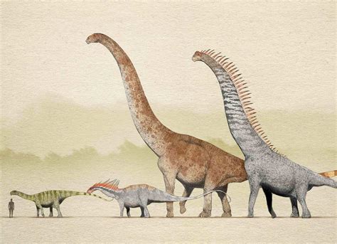 an image of three dinosaurs walking in the same direction with another dinosaur standing next to ...