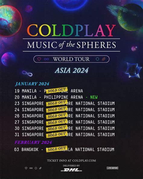 Coldplay on Twitter: "Reminder 💫 Tickets for the second Manila date at ...